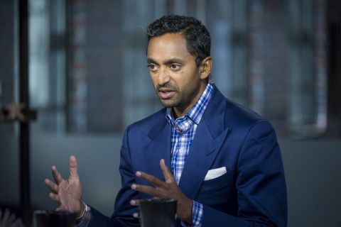 Chamath Palihapitiya caught on the camera while talking in an interview.